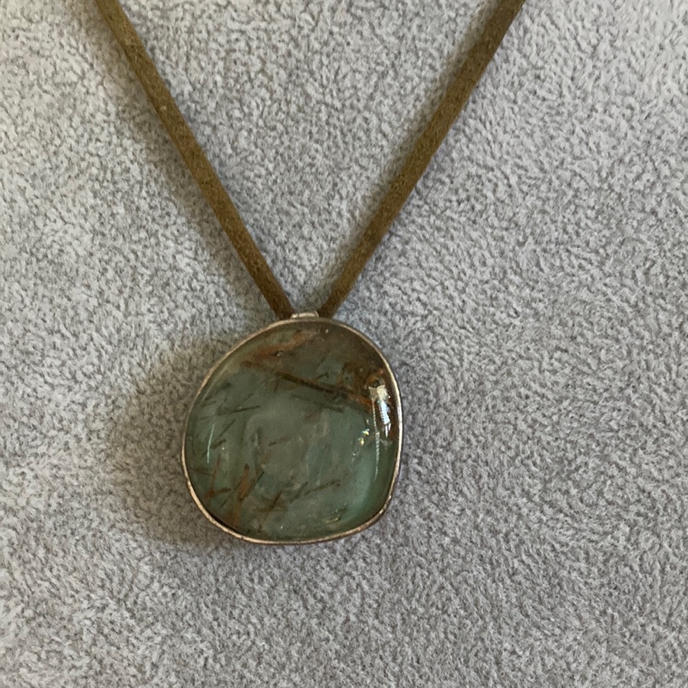 Handcrafted Green  Pendant Necklace
